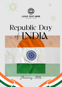 Indian National Republic Day Flyer Design