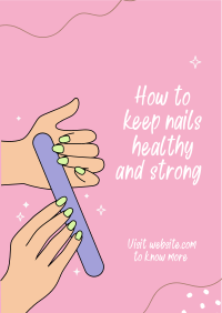 How to keep nails healthy Flyer Image Preview