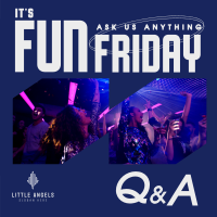 Friday Party Q&A Instagram Post Design