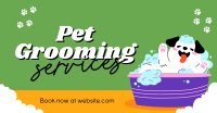 Dog Bath Grooming Facebook Ad Design