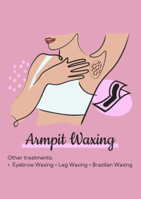 Salon Armpit Waxing Poster Design