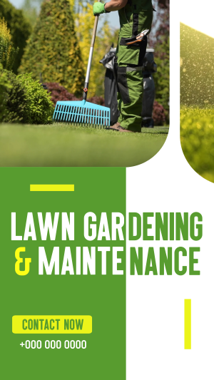 Neat Lawn Maintenance Instagram story Image Preview