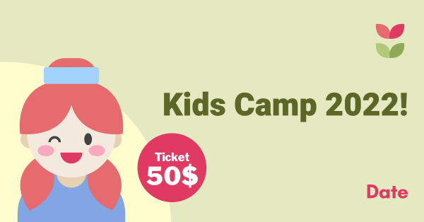 Cute Kids Camp Facebook Ad Design Image Preview