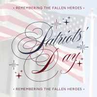 Remembering Patriot's Day Instagram Post Design