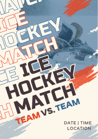 Ice Hockey Versus Match Flyer Image Preview