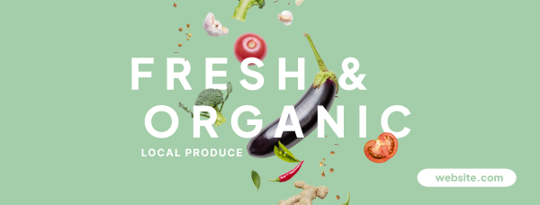 Organic Fresh Facebook Cover Design Image Preview