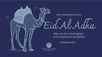 Eid Al Adha Camel Facebook Event Cover Design
