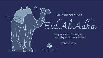 Eid Al Adha Camel Facebook event cover Image Preview