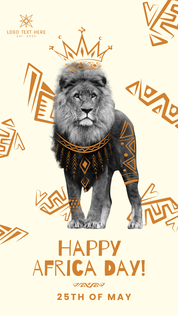 King of Safari Instagram Story Design Image Preview