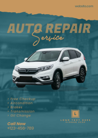 Auto Repair ripped effect Flyer Image Preview