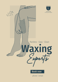Waxing Experts Poster Design