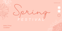 Spring Festival Twitter Post Design