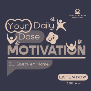 Daily Motivational Podcast Instagram post Image Preview