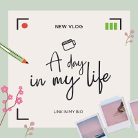 Film Daily Vlog Instagram Post Design