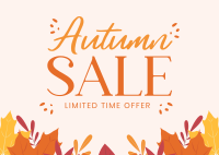 Autumn Limited Offer Postcard Design