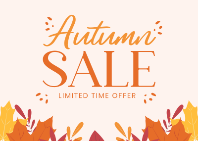 Autumn Limited Offer Postcard Image Preview