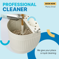 Professional Cleaner Instagram Post Design