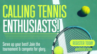 Tennis Sports Tournament  Animation Preview