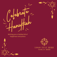 Hannukkah Holiday Instagram Post Design