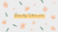 Pattern Of Flowers YouTube Banner Design