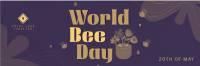 Happy Bee Day Twitter header (cover) Image Preview