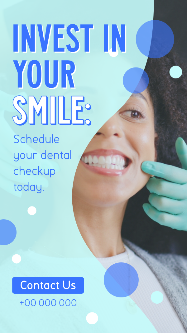 Dental Health Checkup Facebook Story Design