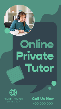 Online Private Tutor TikTok Video Image Preview