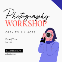Photography Workshop for All Instagram Post Design