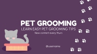 Pet Groomer YouTube Banner Design