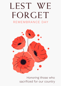 Symbol of Remembrance Flyer Image Preview