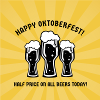 Oktoberfest Promo Instagram Post Design