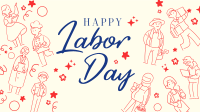 Labor Day  celebration Facebook Event Cover Design