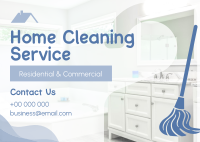 Home Cleaning Service Postcard Design