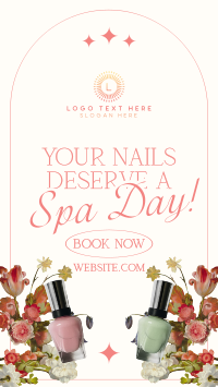 Floral Nail Services YouTube short Image Preview