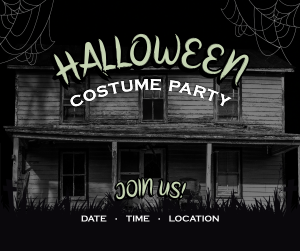 Haunted Halloween Party Facebook post Image Preview