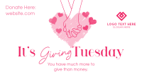 Giving Tuesday Hand Facebook event cover Image Preview