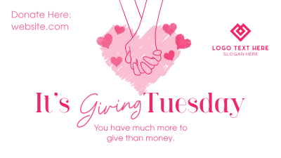 Giving Tuesday Hand Facebook event cover Image Preview
