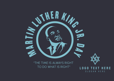 Martin Luther King Jr Day Postcard Image Preview