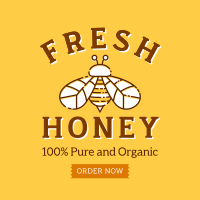 Bee Farm Badge Instagram Post Design