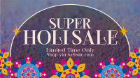 Holi Sale Patterns Facebook event cover Image Preview