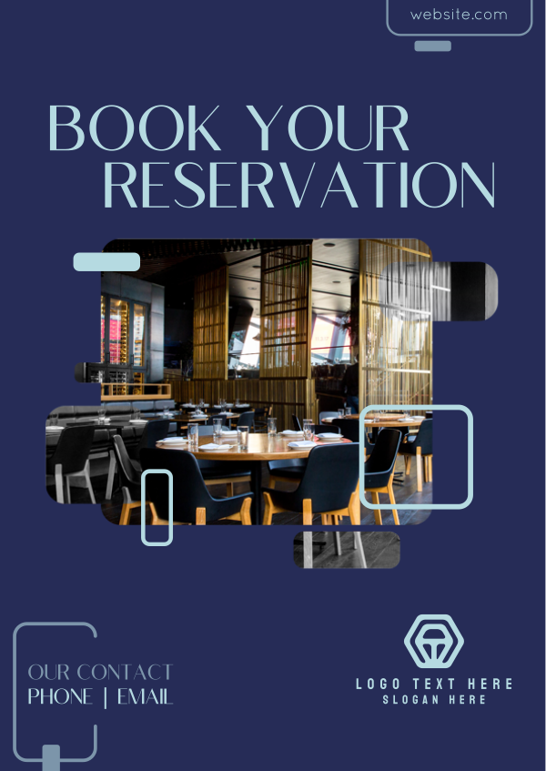 Restaurant Booking Poster Design Image Preview