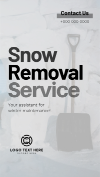 Snow Removal Assistant Instagram Reel Design