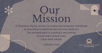 Stylish Our Mission Facebook Ad Design