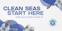 World Ocean Day Clean Up Drive Twitter post Image Preview