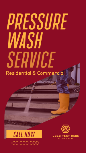 Pressure Wash Business Facebook story Image Preview