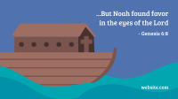 Noah's Ark Facebook Event Cover Design