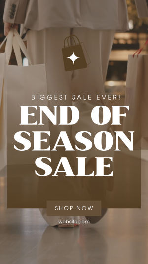 End of Season Shopping Video Image Preview