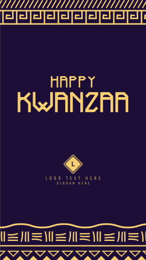 Kwanzaa Engraving Facebook story Image Preview