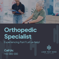 Orthopedic Specialist Instagram Post Design