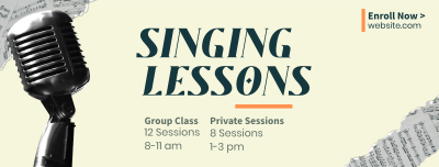 Singing Lessons Facebook cover Image Preview